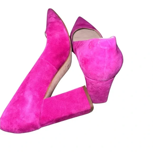 Marc Fisher Pink Suede Pumps - Picture 3 of 5